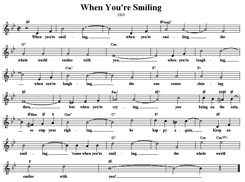 When you re smiling